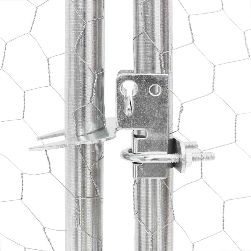 Kippenren 2,5x2x2,25 m gegalvaniseerd staal is nu te koop bij PeponiXL, paradijselijk wonen!