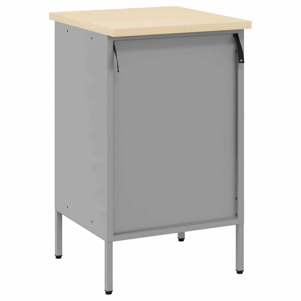Werkbank met lade met opslag Zwart en Grijs 50 x 55 x 85 cm is nu te koop bij PeponiXL, paradijselijk wonen!
