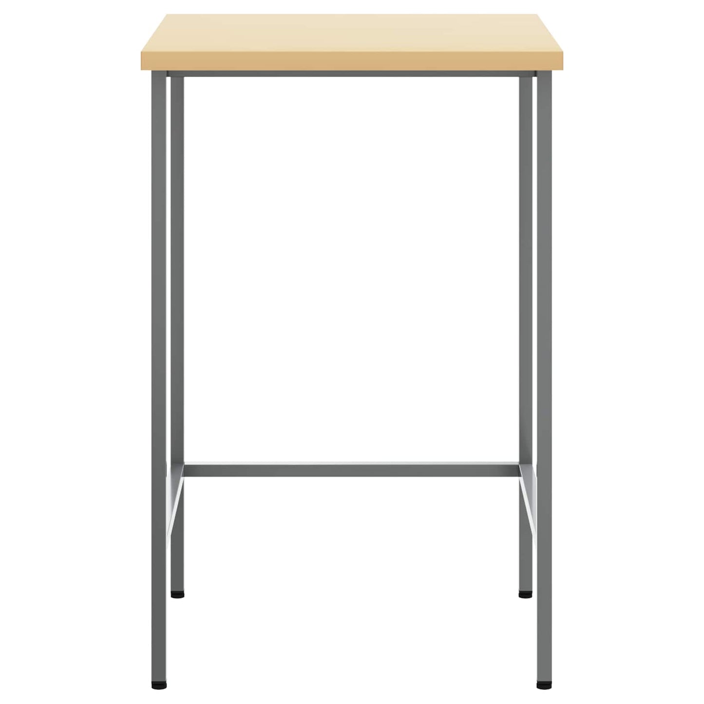 Hoektafel Grijs 55 x 55 x 85 cm Staal en Geg engineered Hout is nu te koop bij PeponiXL, paradijselijk wonen!
