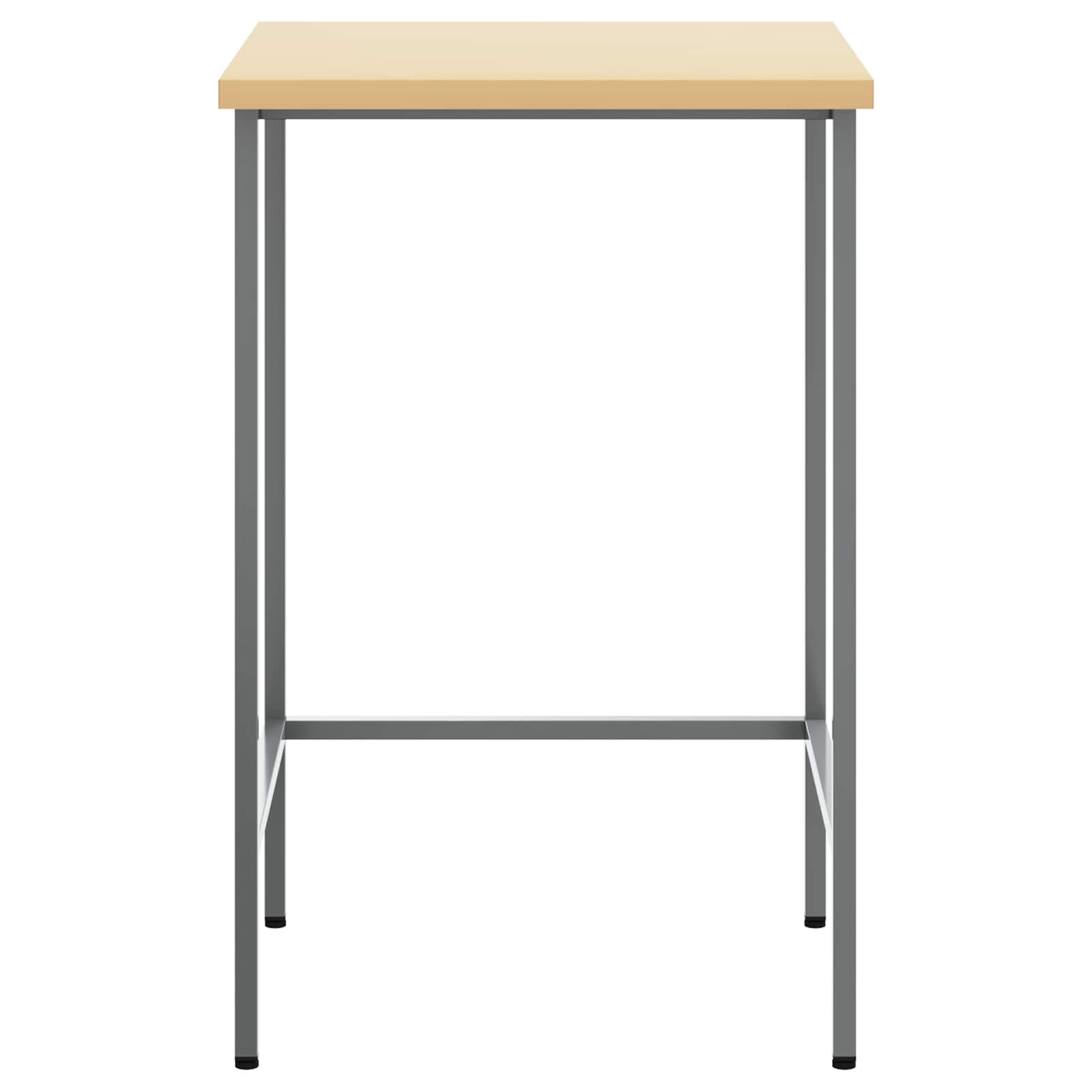 Hoektafel Grijs 55 x 55 x 85 cm Staal en Geg engineered Hout is nu te koop bij PeponiXL, paradijselijk wonen!