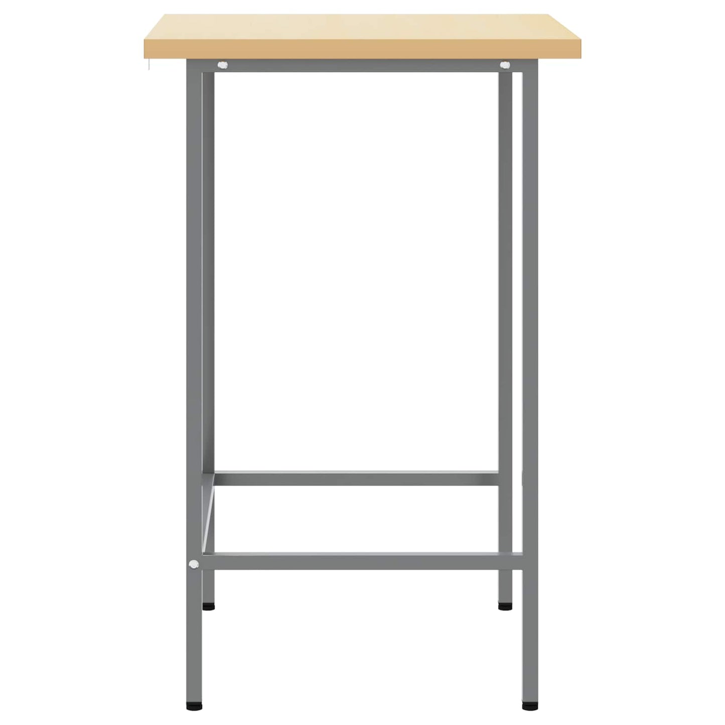 Hoektafel Grijs 55 x 55 x 85 cm Staal en Geg engineered Hout is nu te koop bij PeponiXL, paradijselijk wonen!