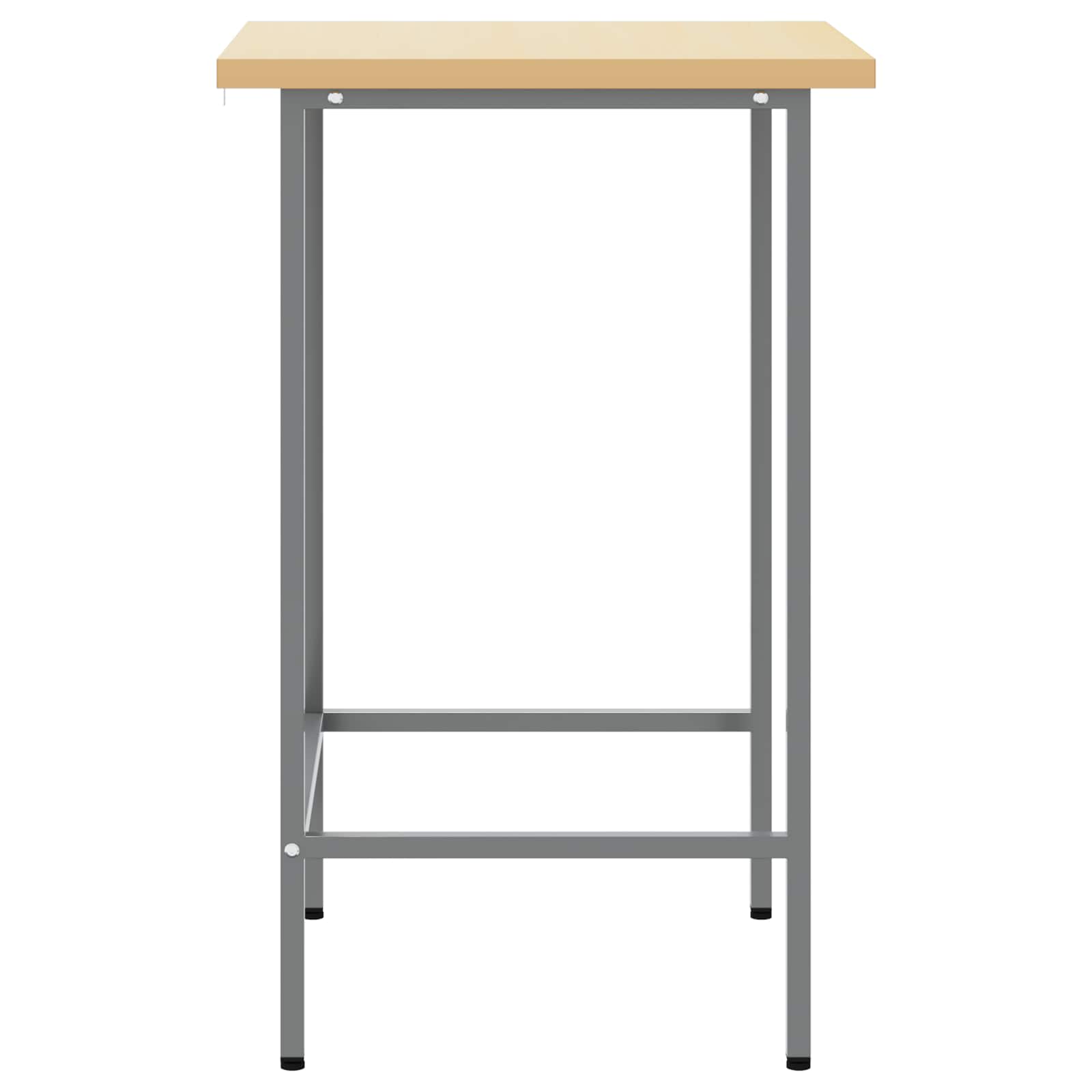 Hoektafel Grijs 55 x 55 x 85 cm Staal en Geg engineered Hout is nu te koop bij PeponiXL, paradijselijk wonen!