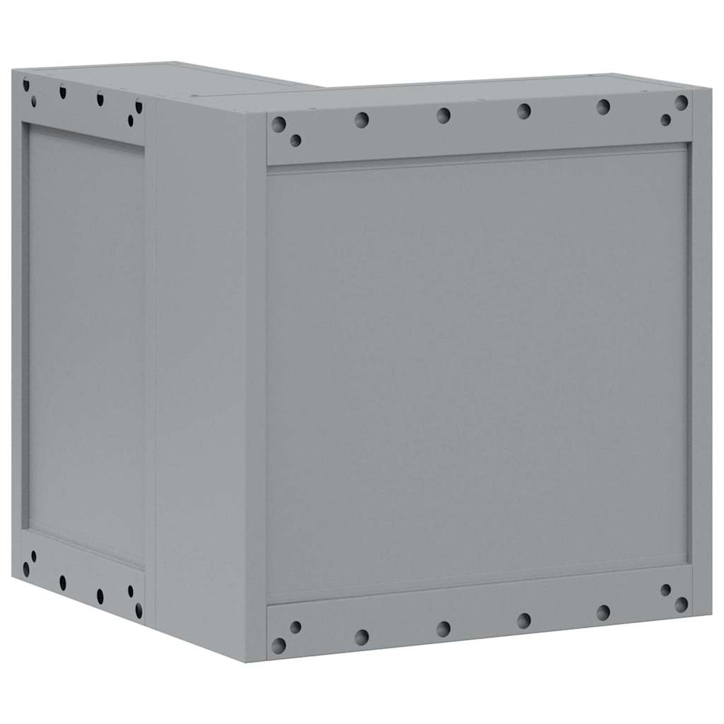 Gereedschapskast met plank Rood en Grijs 55 x 55 x 55 cm is nu te koop bij PeponiXL, paradijselijk wonen!