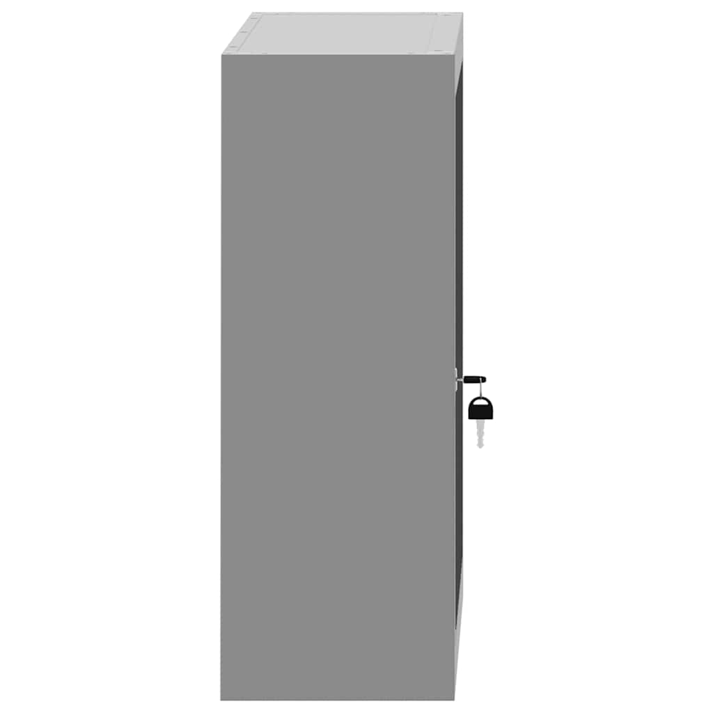 Gereedschapskast met plank Zwart en Grijs 50 x 20 x 55 cm is nu te koop bij PeponiXL, paradijselijk wonen!