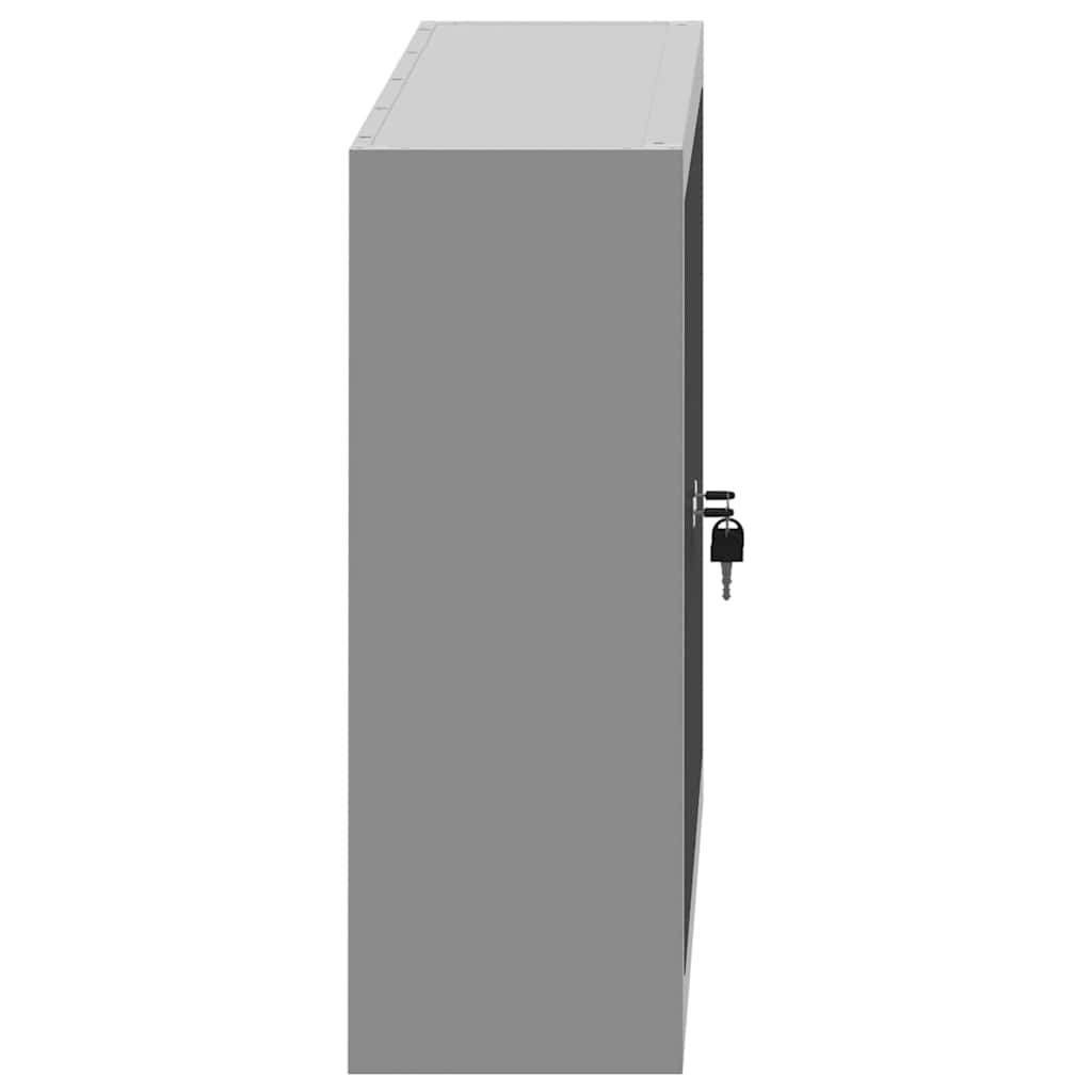 Gereedschapskast met plank Zwart en Grijs 50 x 20 x 55 cm is nu te koop bij PeponiXL, paradijselijk wonen!