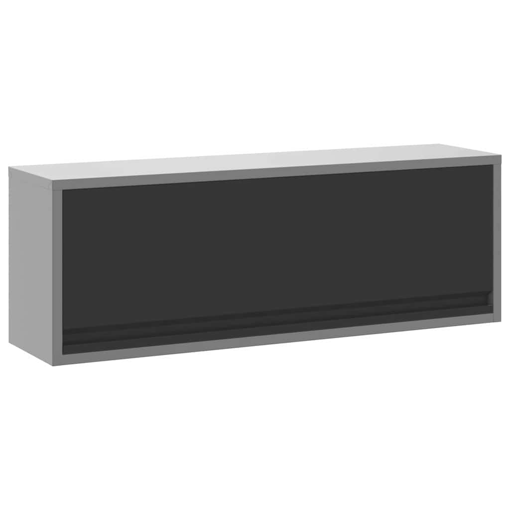 Gereedschapskast met opslag Zwart en Grijs 100 x 25 x 35 cm is nu te koop bij PeponiXL, paradijselijk wonen!