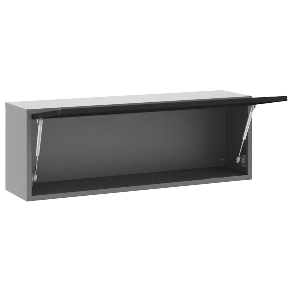 Gereedschapskast met opslag Zwart en Grijs 100 x 25 x 35 cm is nu te koop bij PeponiXL, paradijselijk wonen!