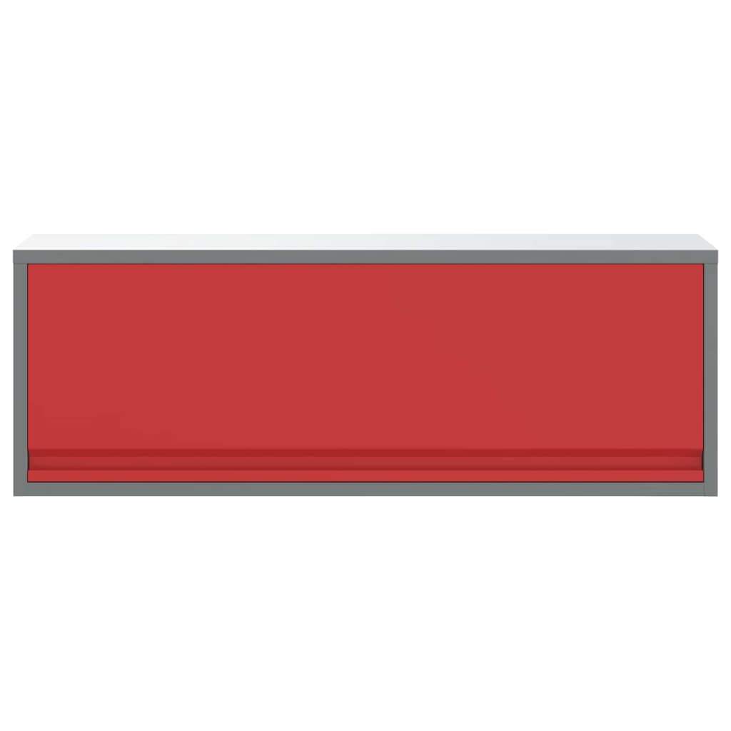 Gereedschapskast met opslag Rood en Grijs 100 x 25 x 35 cm is nu te koop bij PeponiXL, paradijselijk wonen!