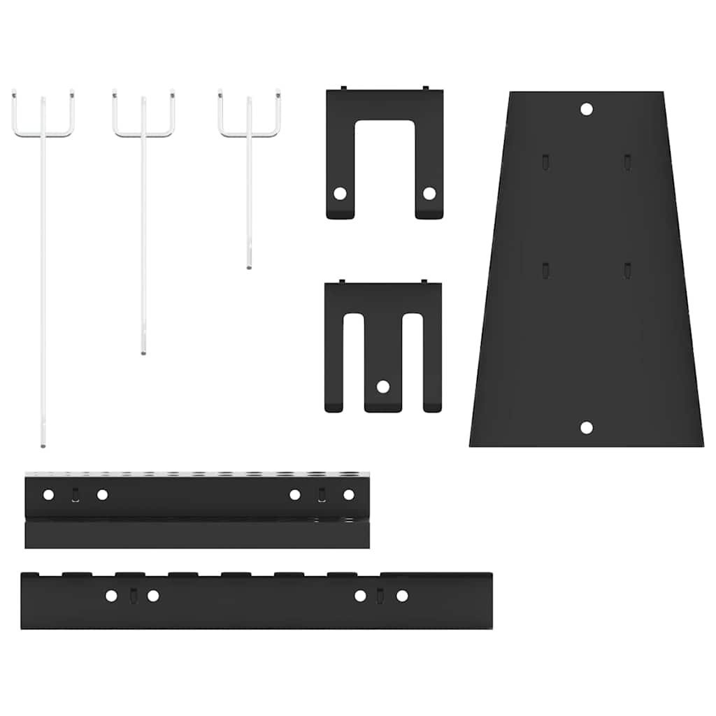 Gereedschap Wandpaneel 2 pcs Grijs 100 x 1 x 80 cm is nu te koop bij PeponiXL, paradijselijk wonen!