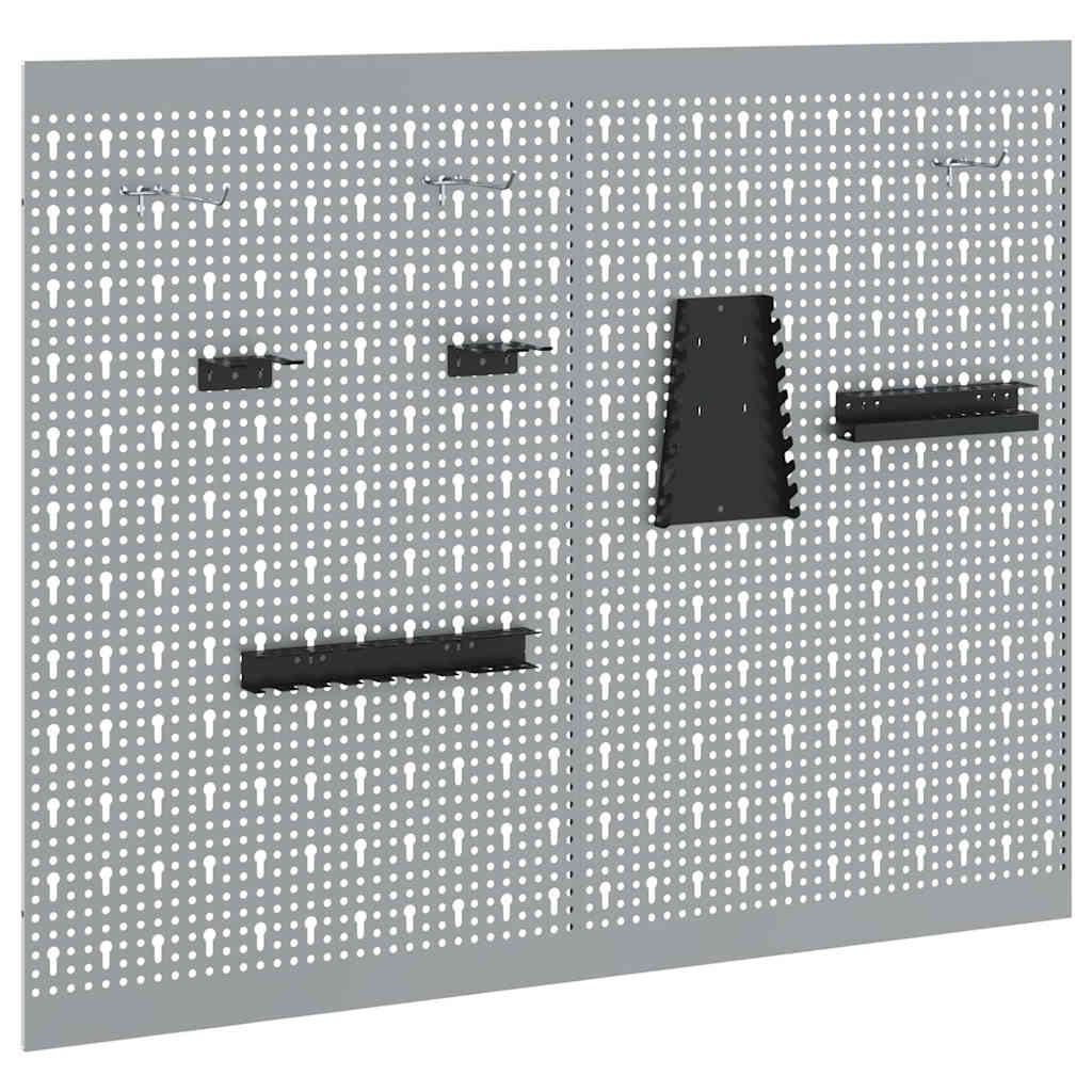 Gereedschap Wandpaneel 2 pcs Grijs 100 x 1 x 80 cm is nu te koop bij PeponiXL, paradijselijk wonen!