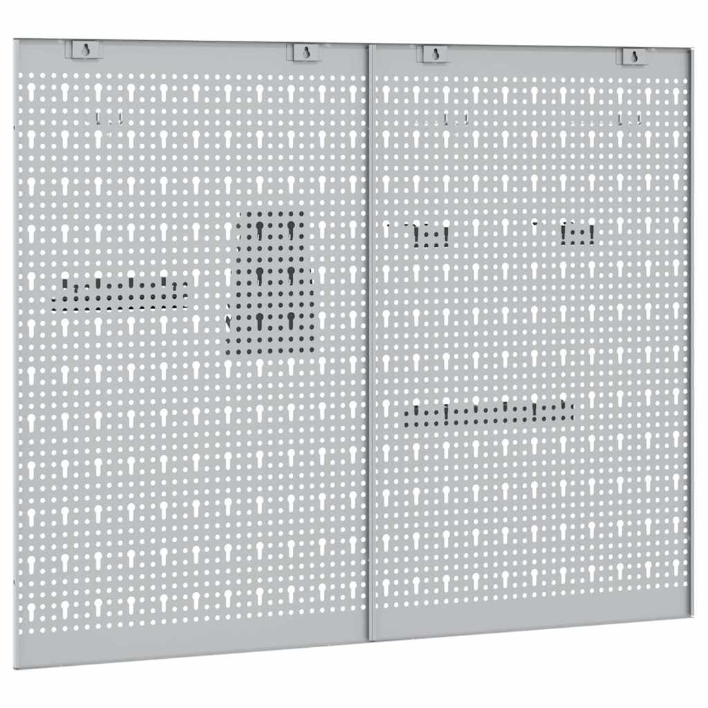 Gereedschap Wandpaneel 2 pcs Grijs 100 x 1 x 80 cm is nu te koop bij PeponiXL, paradijselijk wonen!