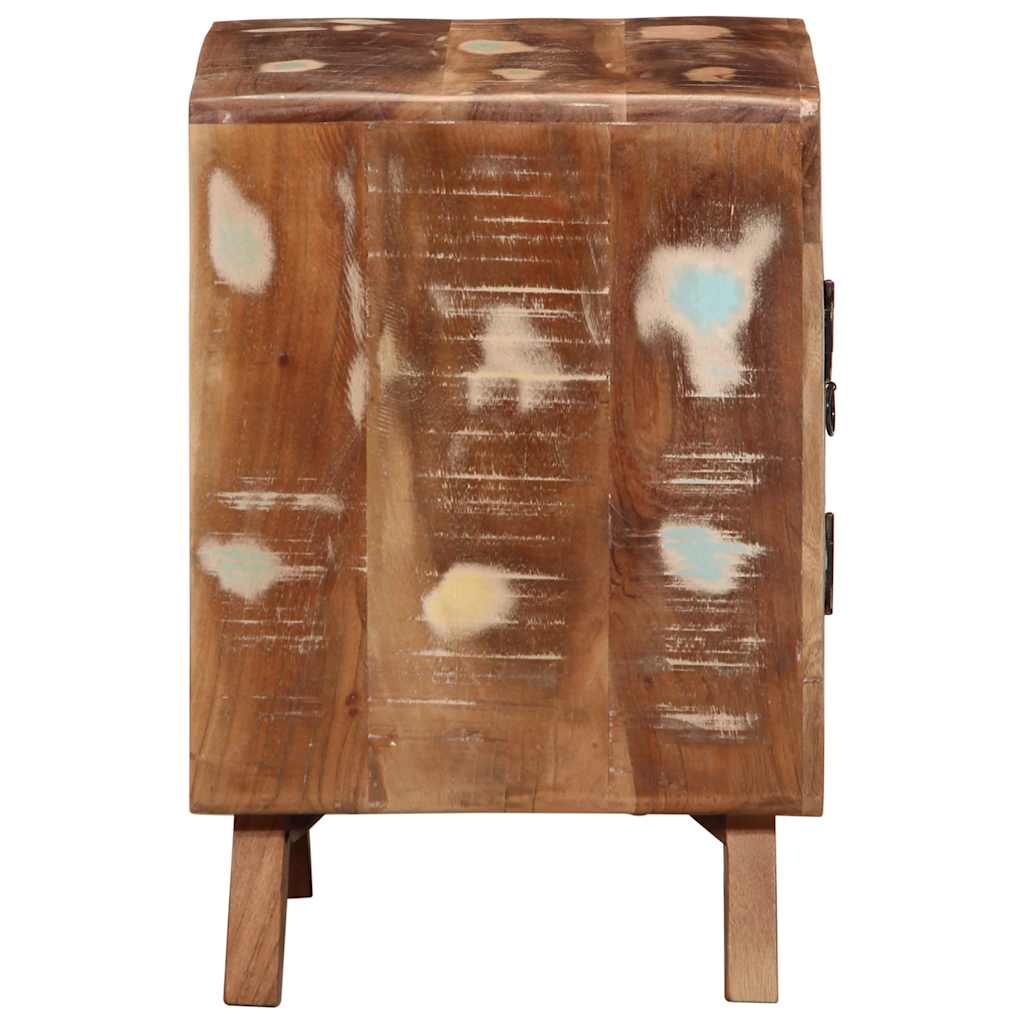 Nachtkastje 2 st 40x32x46 cm massief gerecycled hout is nu te koop bij PeponiXL, paradijselijk wonen!