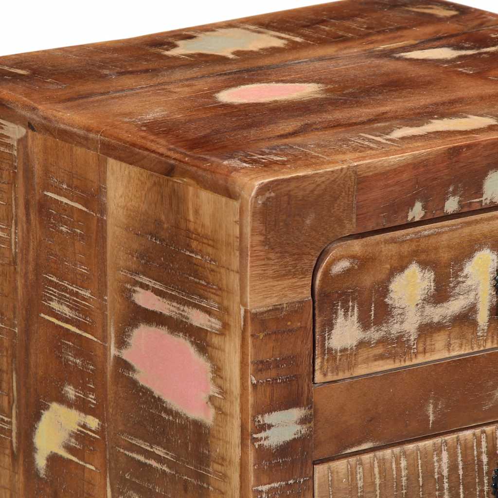 Nachtkastje 37x32x50 cm massief gerecycled hout is nu te koop bij PeponiXL, paradijselijk wonen!