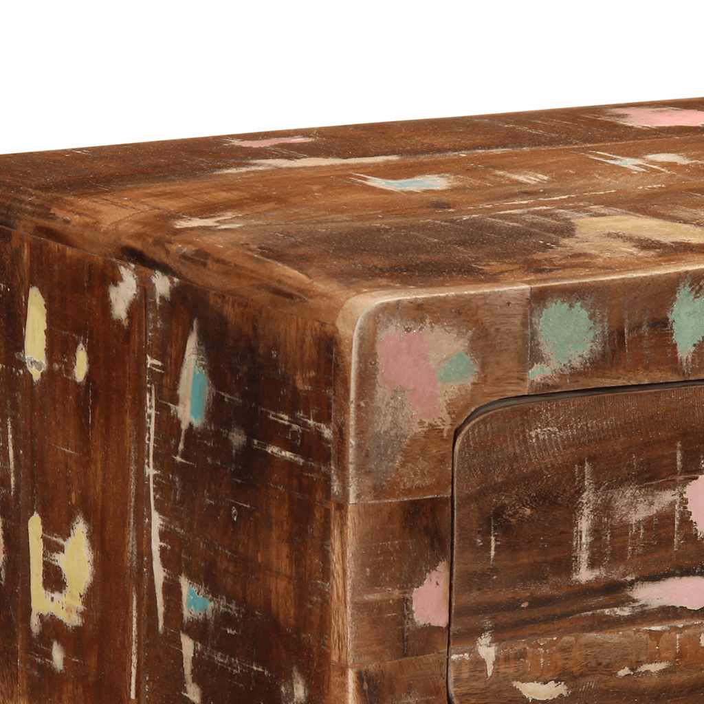 Wandtafel 90x32x75 cm massief gerecycled hout is nu te koop bij PeponiXL, paradijselijk wonen!