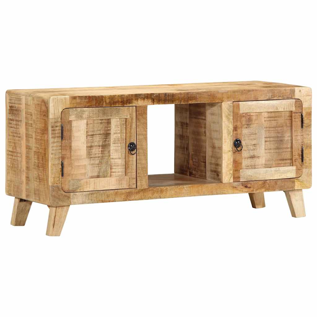 Tv-meubel 105x46x32 cm massief ruw mangohout is nu te koop bij PeponiXL, paradijselijk wonen!