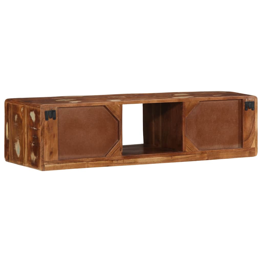 Tv-meubel wandmontage 100x32x25 cm massief gerecycled hout is nu te koop bij PeponiXL, paradijselijk wonen!