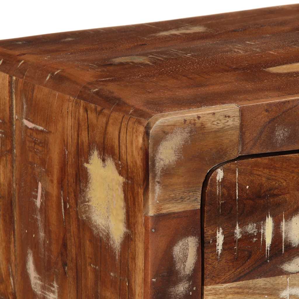 Tv-meubel wandmontage 100x32x25 cm massief gerecycled hout is nu te koop bij PeponiXL, paradijselijk wonen!