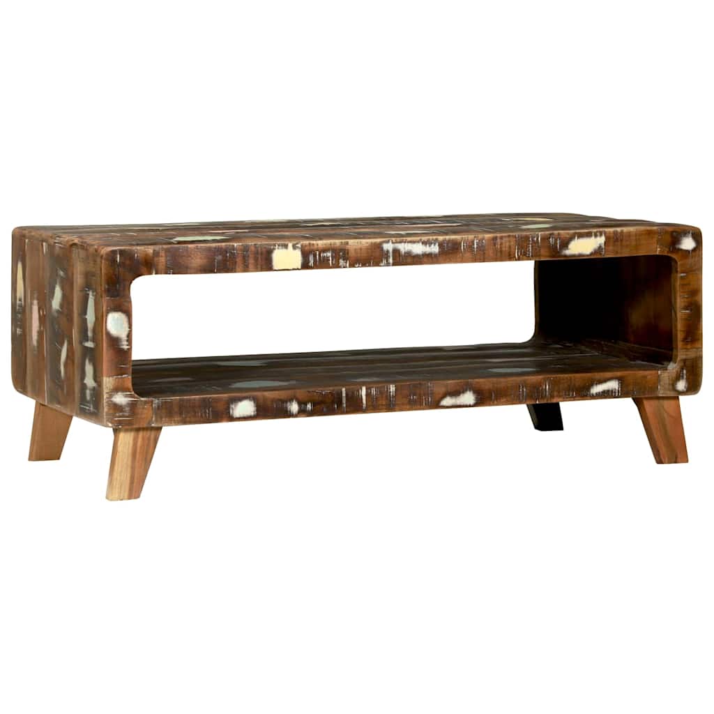 Salontafel Multikleur 90 x 50 x 35 cm Massief Gerecycled Hout is nu te koop bij PeponiXL, paradijselijk wonen!