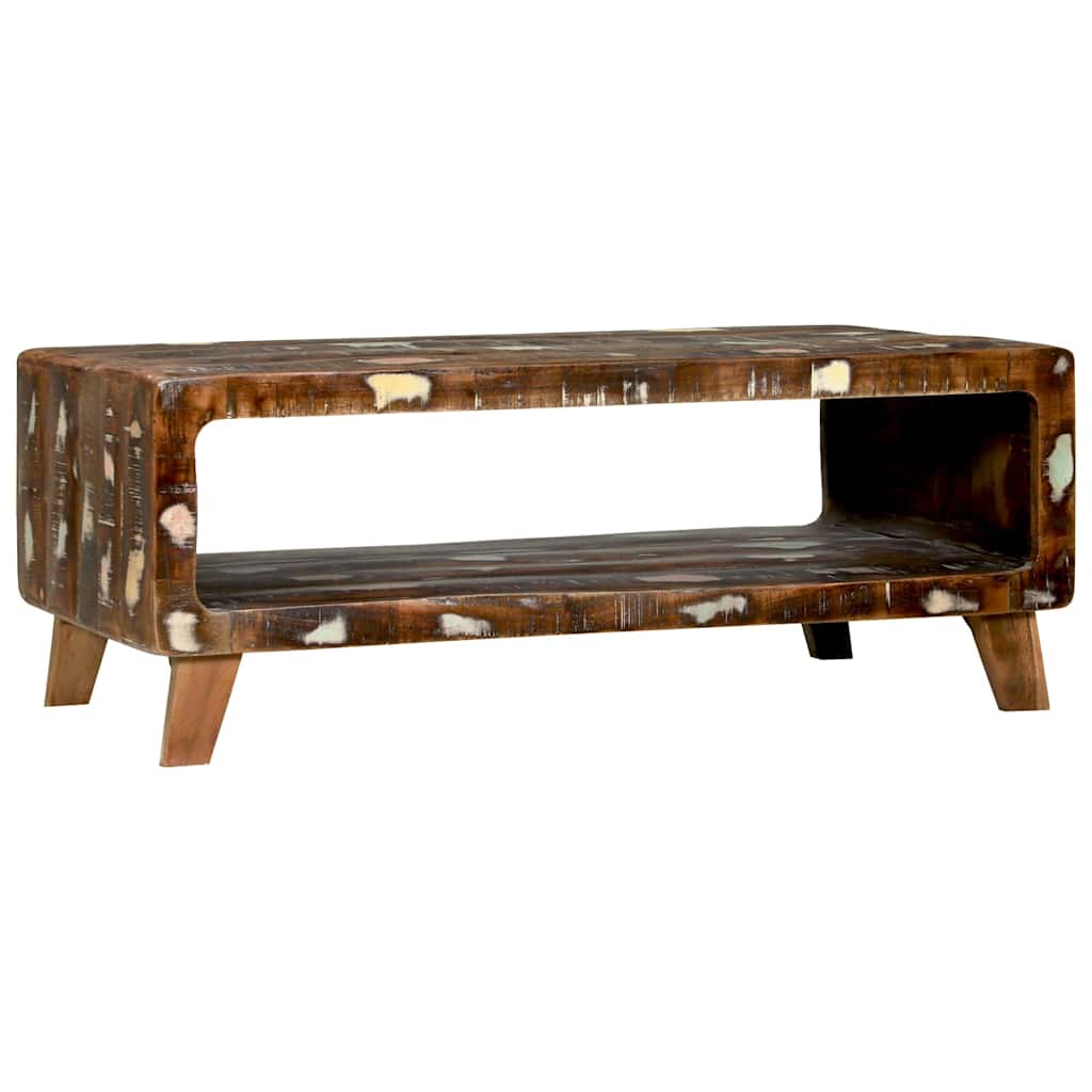 Salontafel Multikleur 90 x 50 x 35 cm Massief Gerecycled Hout is nu te koop bij PeponiXL, paradijselijk wonen!
