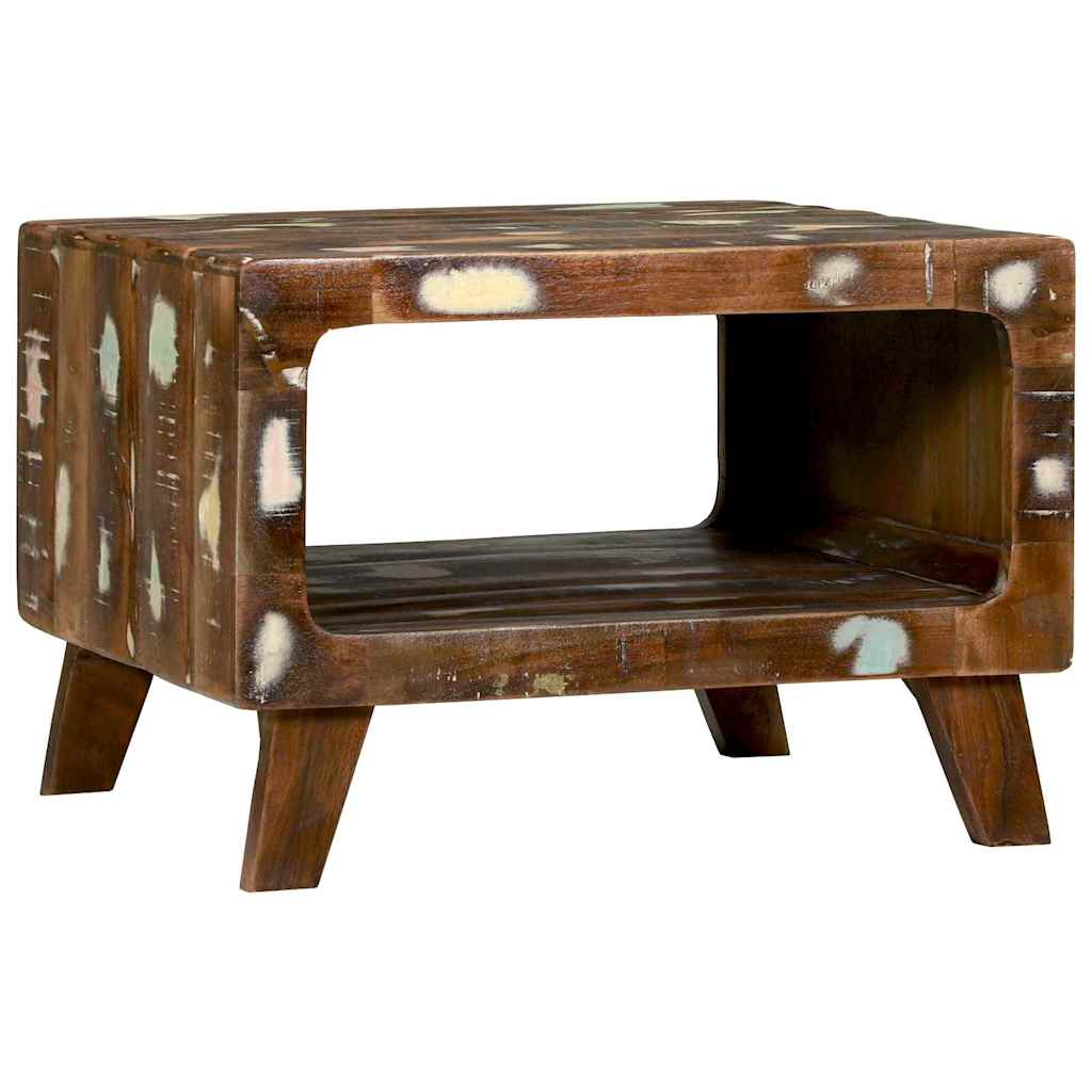 Salontafel Multikleur 50 x 50 x 35 cm Massief Gerecycled Hout is nu te koop bij PeponiXL, paradijselijk wonen!