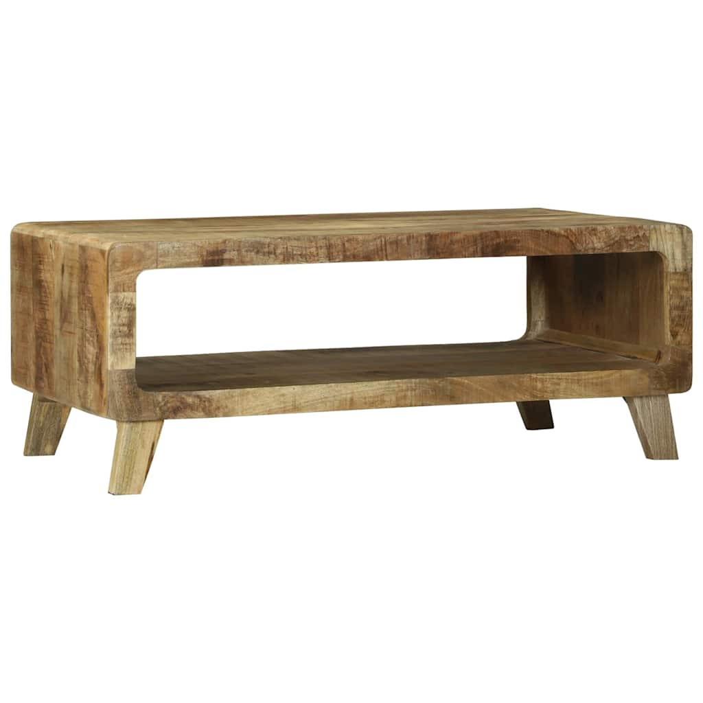 Salontafel Bruin 90 x 50 x 35 cm Massief Mango Hout is nu te koop bij PeponiXL, paradijselijk wonen!