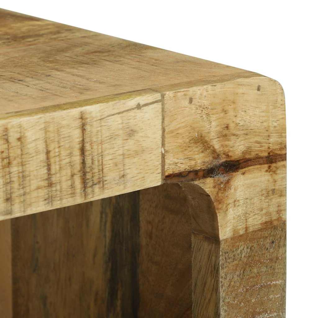 TV-kast met plank Bruin 80 x 30 x 25 cm Massief mangohout is nu te koop bij PeponiXL, paradijselijk wonen!