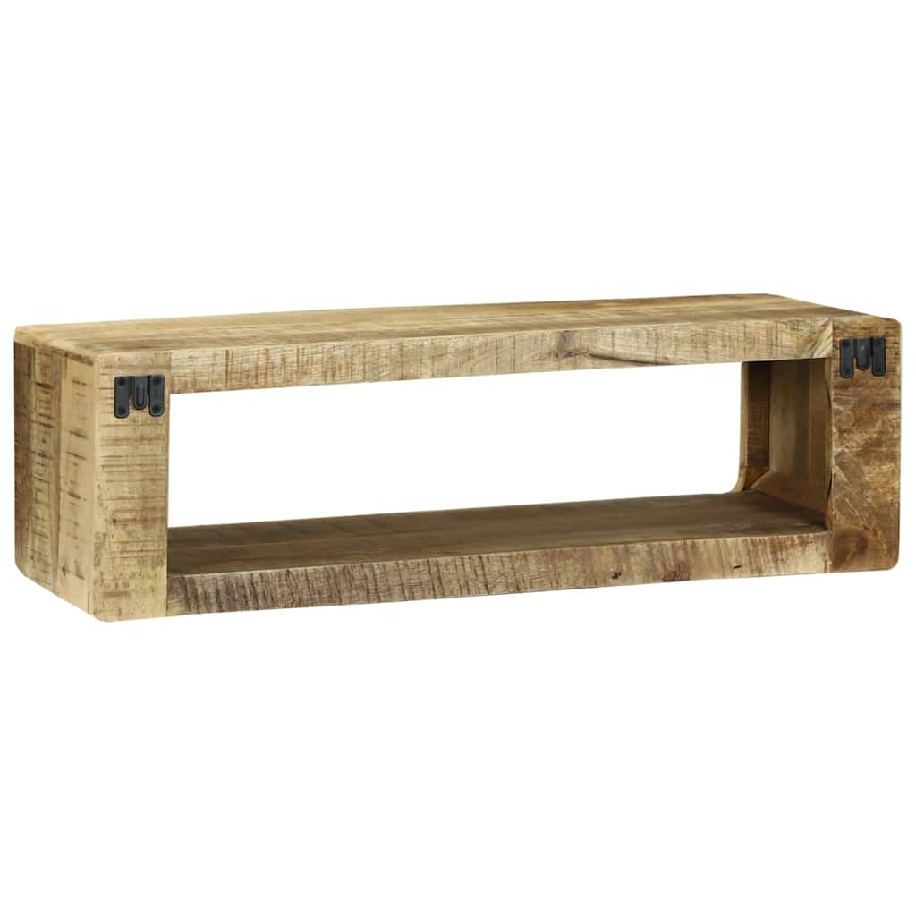 TV-kast met plank Bruin 80 x 30 x 25 cm Massief mangohout is nu te koop bij PeponiXL, paradijselijk wonen!