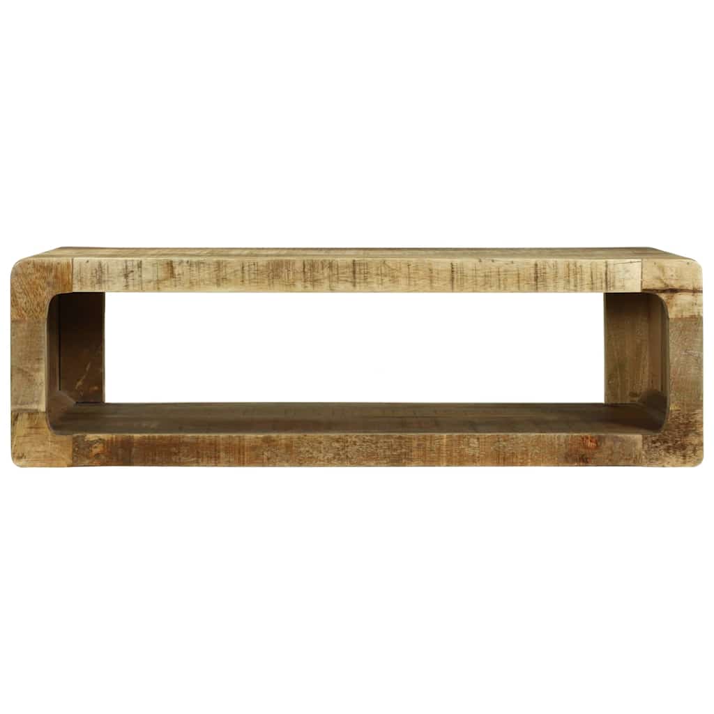 TV-kast met plank Bruin 80 x 30 x 25 cm Massief mangohout is nu te koop bij PeponiXL, paradijselijk wonen!