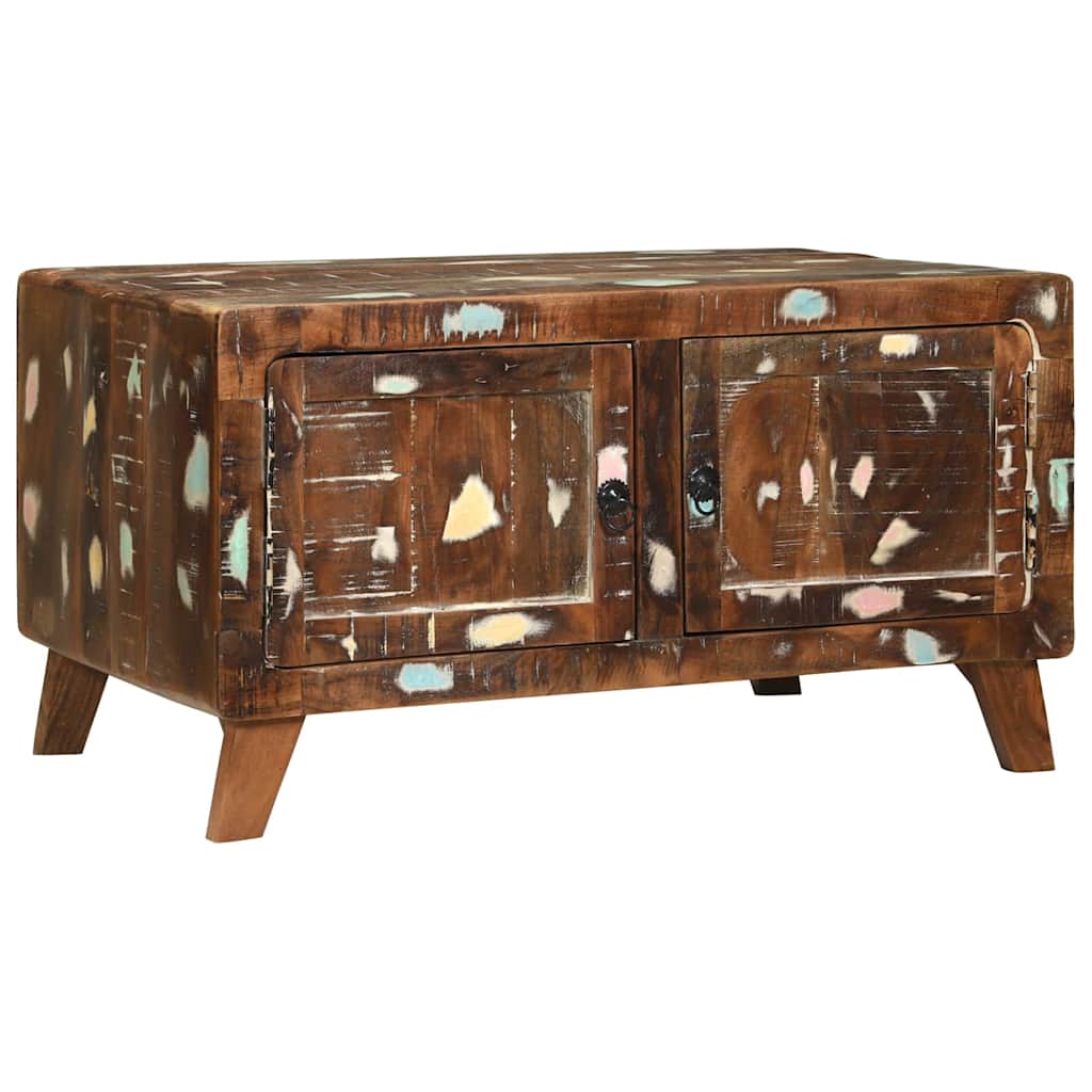 Salontafel Multikleur 80 x 54 x 45 cm Massief Gerecycled Hout is nu te koop bij PeponiXL, paradijselijk wonen!