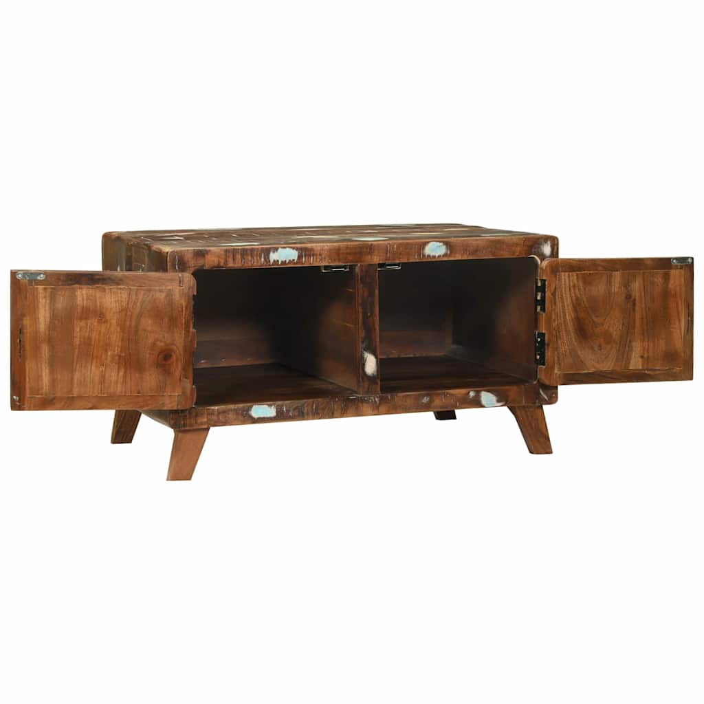 Salontafel Multikleur 80 x 54 x 45 cm Massief Gerecycled Hout is nu te koop bij PeponiXL, paradijselijk wonen!