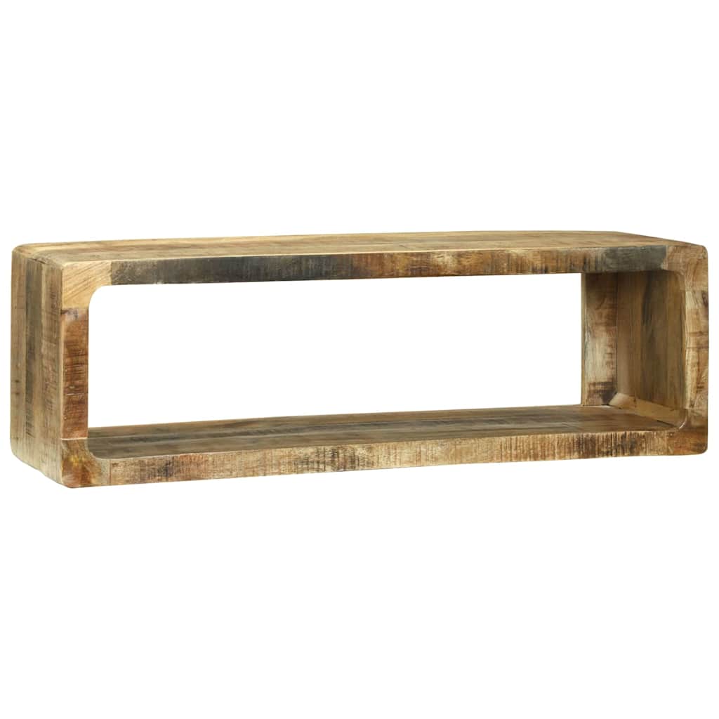 Tv-meubelset met plank met opslag 3 pcs Bruin Massief mangohout is nu te koop bij PeponiXL, paradijselijk wonen!