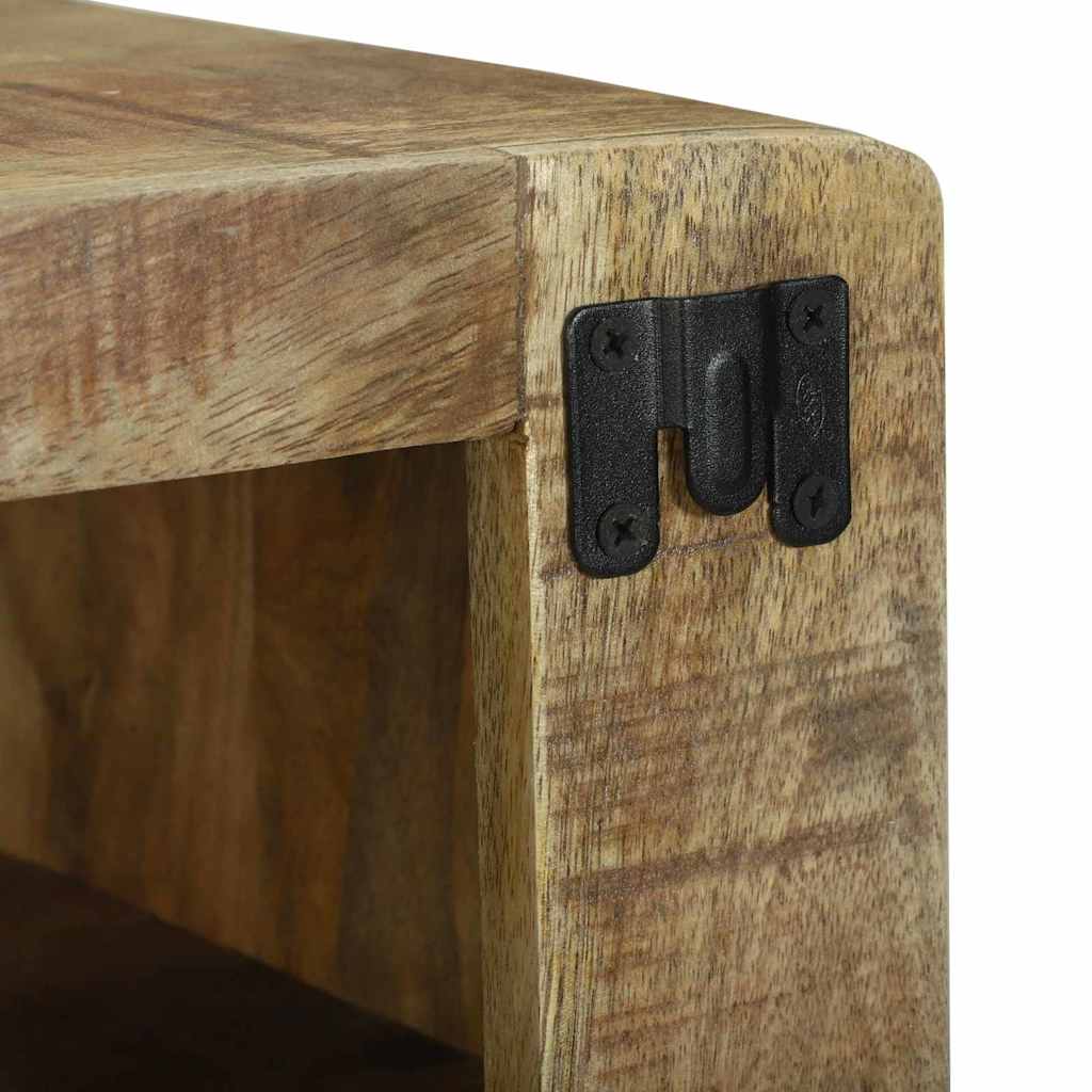 TV-kast met plank Bruin 60 x 32 x 36 cm Massief mangohout is nu te koop bij PeponiXL, paradijselijk wonen!