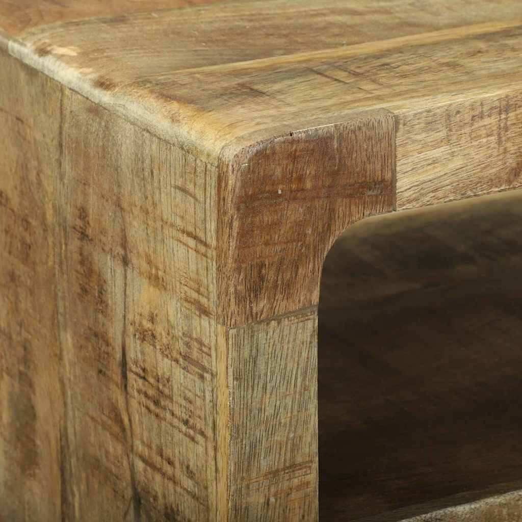 TV-kast met plank Bruin 60 x 32 x 36 cm Massief mangohout is nu te koop bij PeponiXL, paradijselijk wonen!