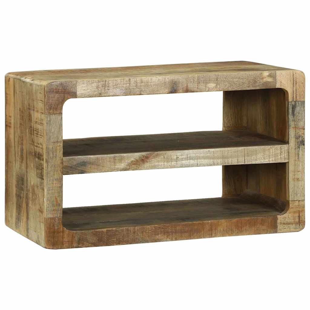 TV-kast met plank Bruin 60 x 32 x 36 cm Massief mangohout is nu te koop bij PeponiXL, paradijselijk wonen!