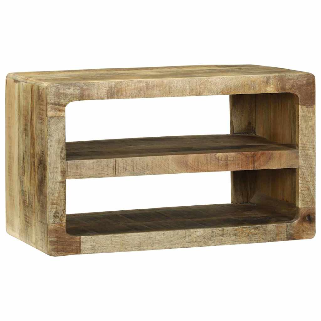 TV-kast met plank Bruin 60 x 32 x 36 cm Massief mangohout is nu te koop bij PeponiXL, paradijselijk wonen!