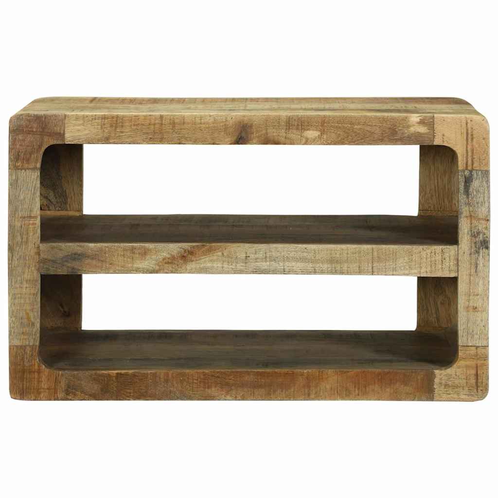 TV-kast met plank Bruin 60 x 32 x 36 cm Massief mangohout is nu te koop bij PeponiXL, paradijselijk wonen!
