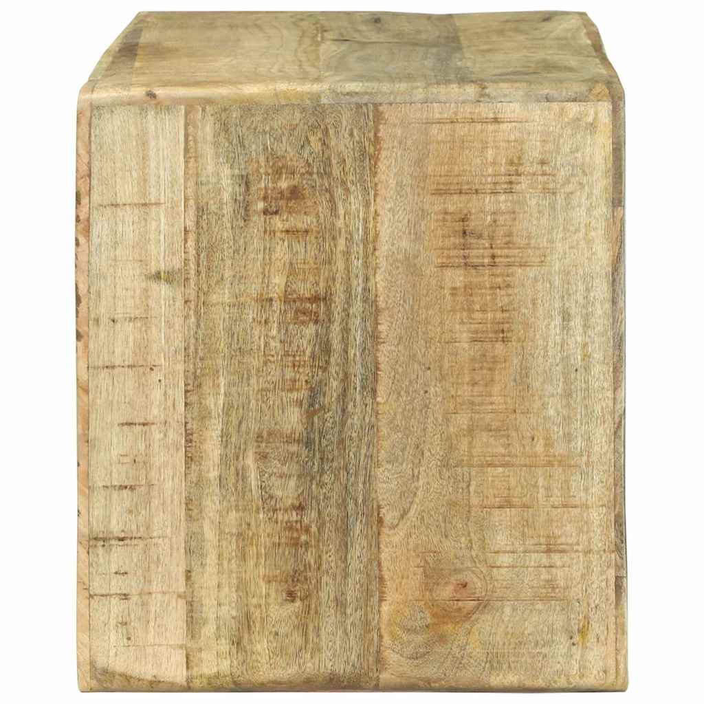 TV-kast met plank Bruin 80 x 32 x 36 cm Massief mangohout is nu te koop bij PeponiXL, paradijselijk wonen!