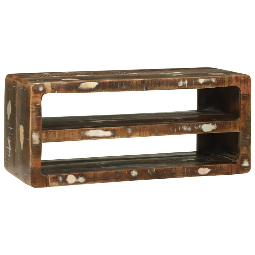 TV-kast Multikleur 80 x 32 x 36 cm Massief gerecycled hout is nu te koop bij PeponiXL, paradijselijk wonen!