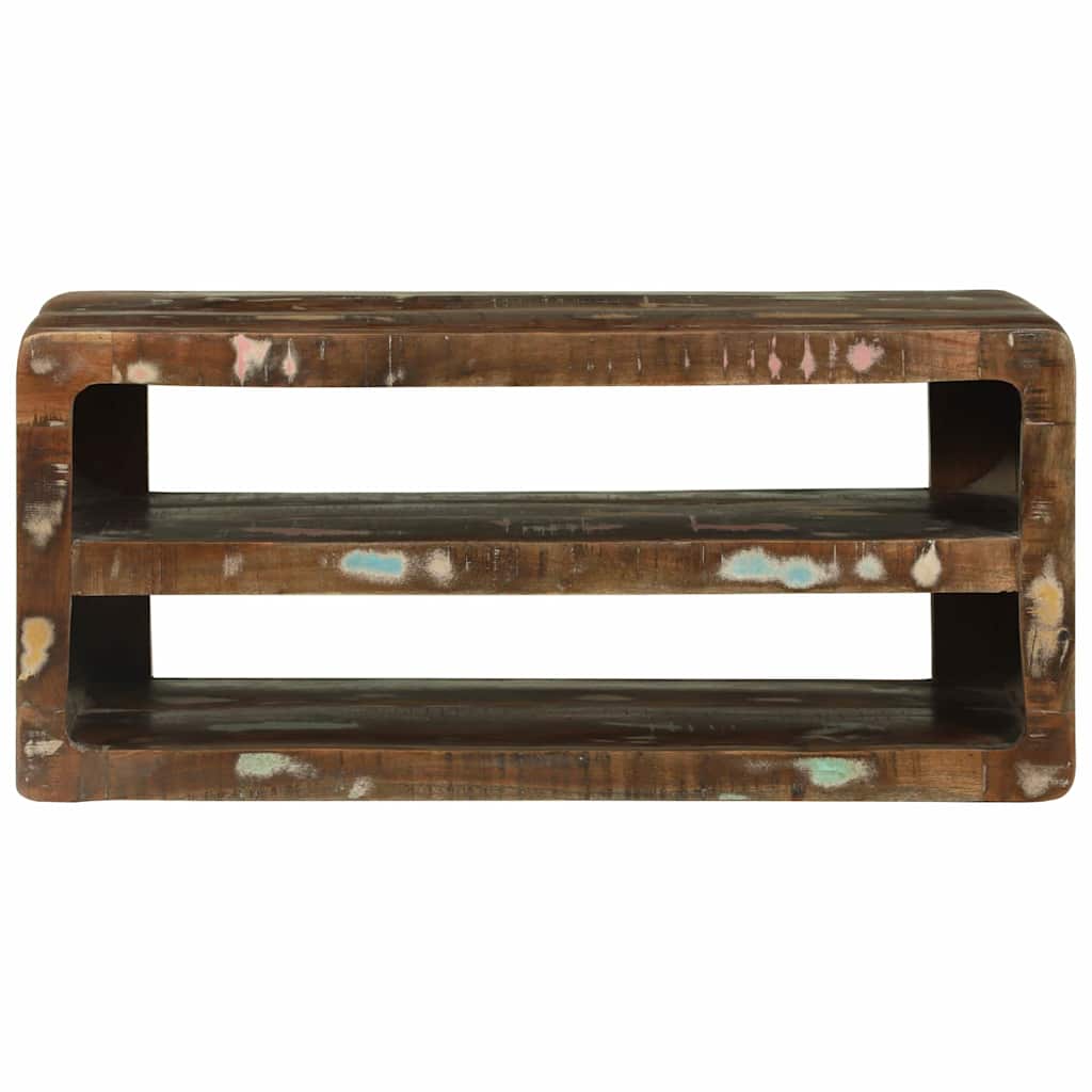TV-kast Multikleur 80 x 32 x 36 cm Massief gerecycled hout is nu te koop bij PeponiXL, paradijselijk wonen!