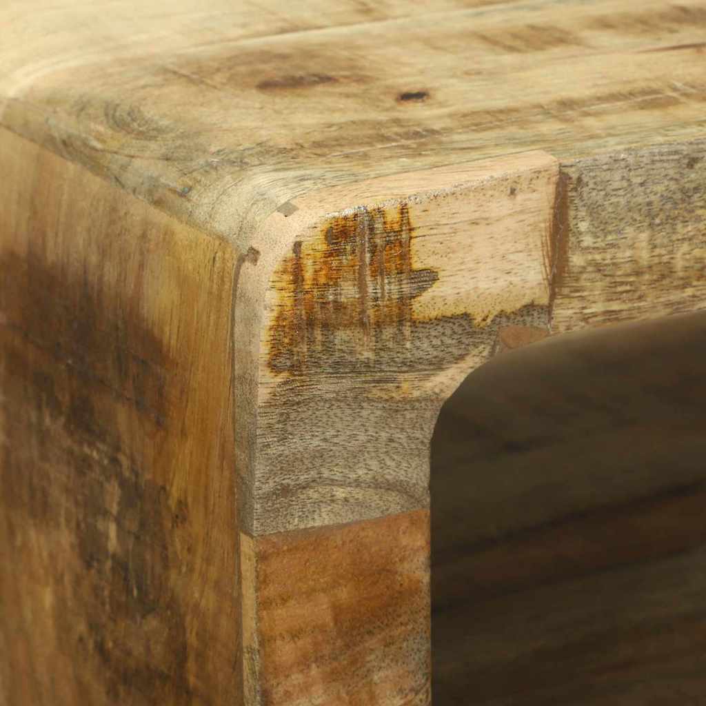 TV-kast met plank Bruin 100 x 32 x 36 cm Massief mangohout is nu te koop bij PeponiXL, paradijselijk wonen!