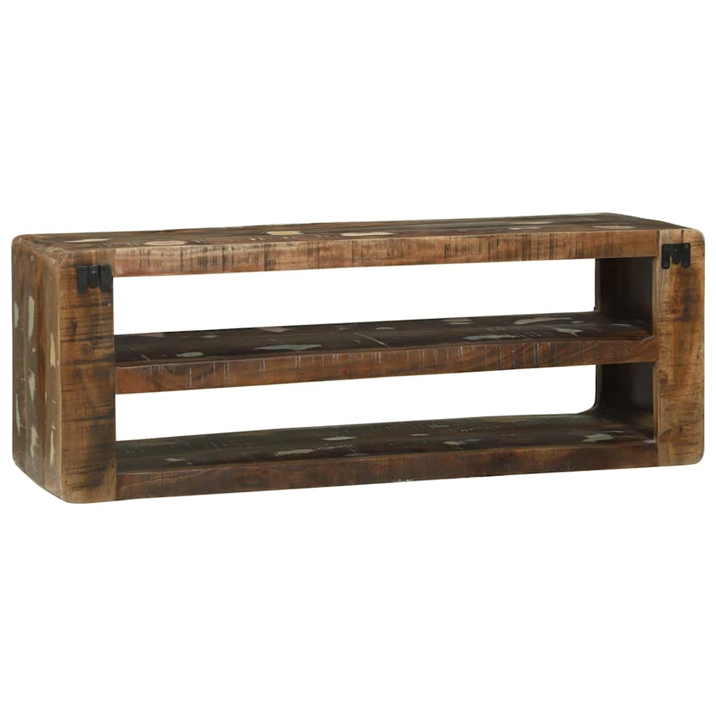 TV-kast Multikleur 100 x 32 x 36 cm Massief gerecycled hout is nu te koop bij PeponiXL, paradijselijk wonen!