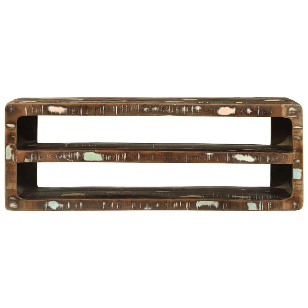 TV-kast Multikleur 100 x 32 x 36 cm Massief gerecycled hout is nu te koop bij PeponiXL, paradijselijk wonen!