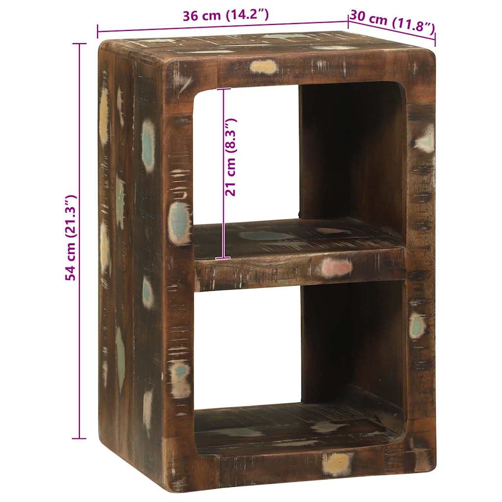 TV-kast Multikleur 36 x 30 x 54 cm Massief gerecycled hout is nu te koop bij PeponiXL, paradijselijk wonen!