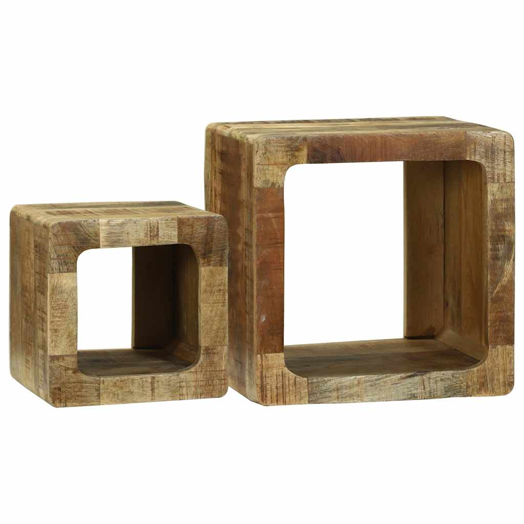 TV Eenheden 2 pcs Bruin 36 x 30 x 36 cm Massief Mango Hout is nu te koop bij PeponiXL, paradijselijk wonen!