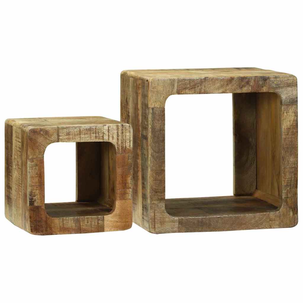 TV Eenheden 2 pcs Bruin 36 x 30 x 36 cm Massief Mango Hout is nu te koop bij PeponiXL, paradijselijk wonen!