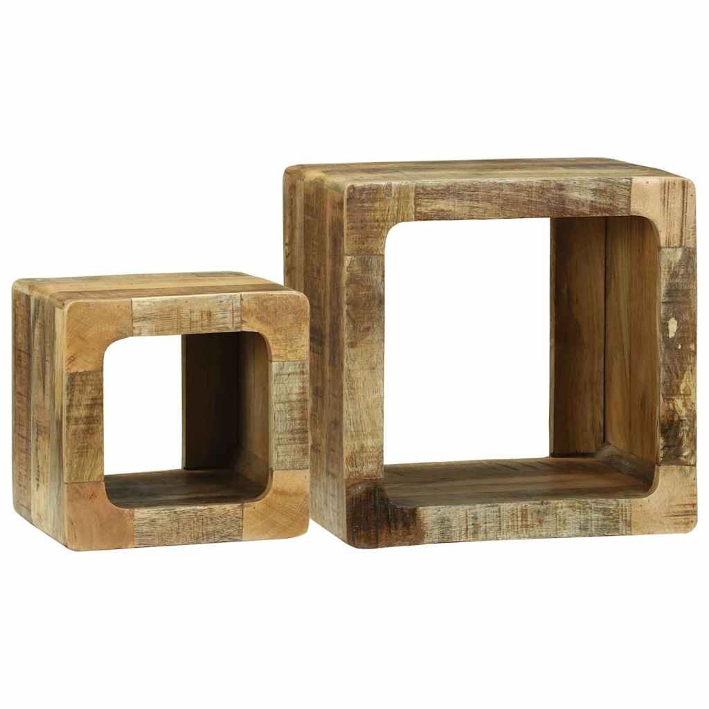 TV Eenheden 2 pcs Bruin 36 x 30 x 36 cm Massief Mango Hout is nu te koop bij PeponiXL, paradijselijk wonen!