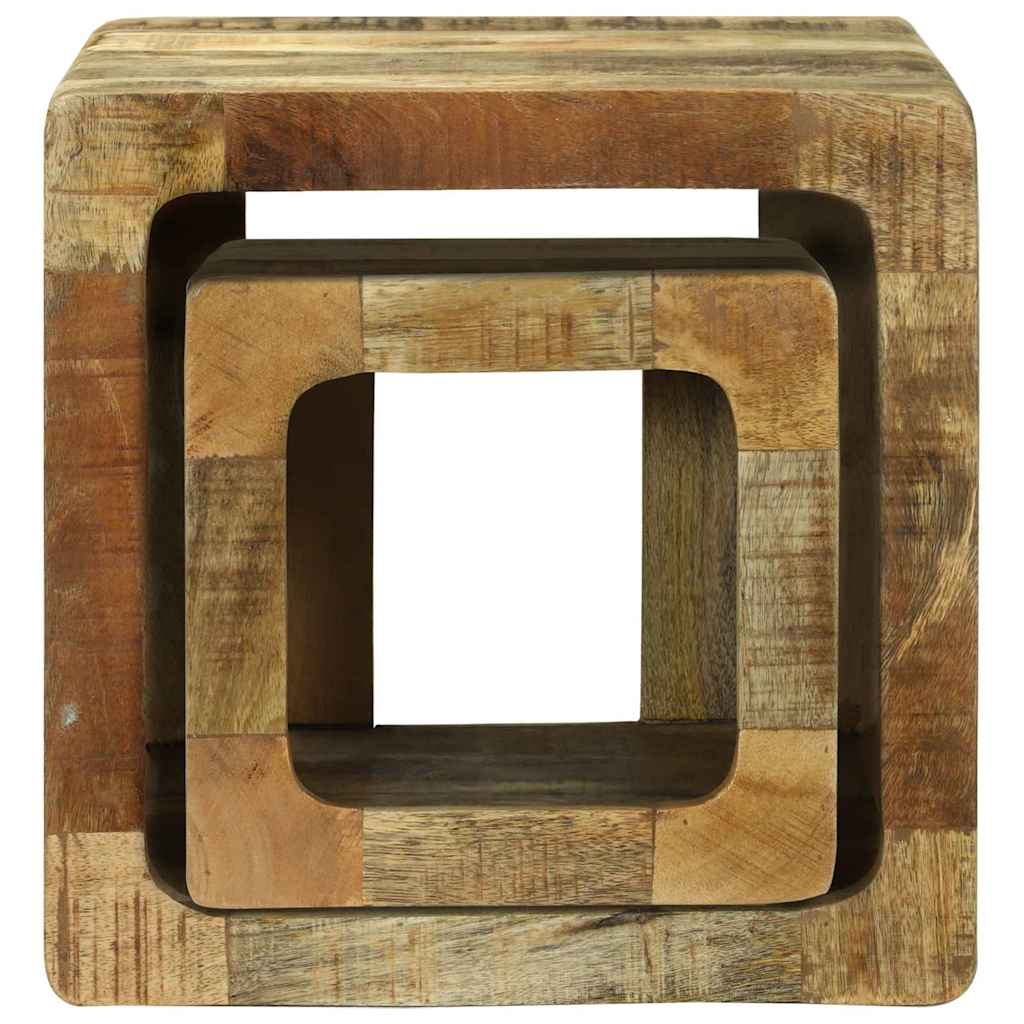 TV Eenheden 2 pcs Bruin 36 x 30 x 36 cm Massief Mango Hout is nu te koop bij PeponiXL, paradijselijk wonen!
