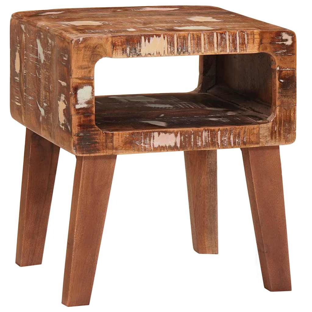 Bijzettafel Bruin 40 x 32 x 46 cm Massief Gerecycled Hout is nu te koop bij PeponiXL, paradijselijk wonen!