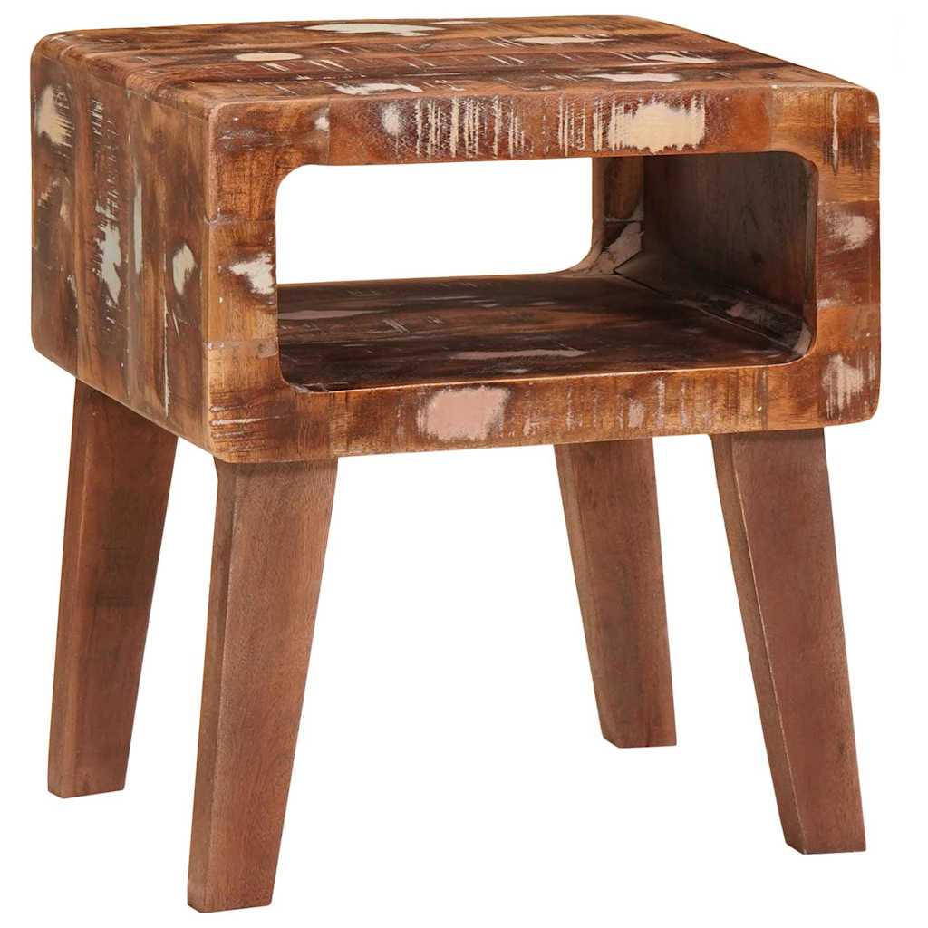 Bijzettafel Bruin 40 x 32 x 46 cm Massief Gerecycled Hout is nu te koop bij PeponiXL, paradijselijk wonen!