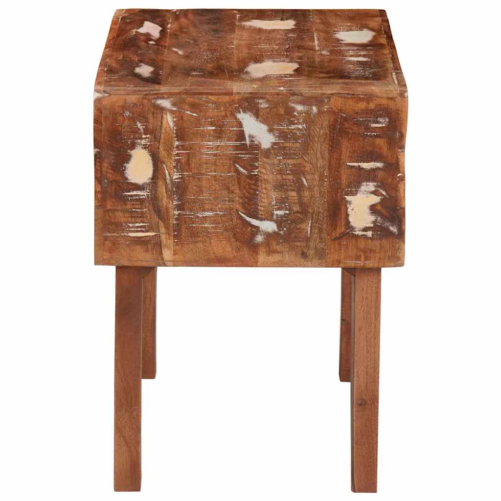 Bijzettafel Bruin 40 x 32 x 46 cm Massief Gerecycled Hout is nu te koop bij PeponiXL, paradijselijk wonen!